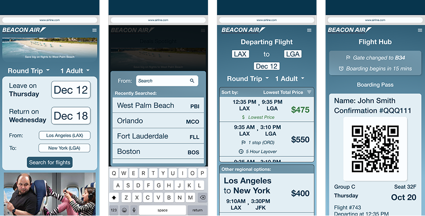 Beacon Air screens