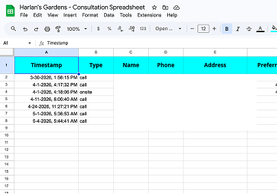 The Google Sheet